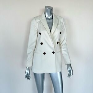 REISS women white jacket blazer size 2 US Retail 650$